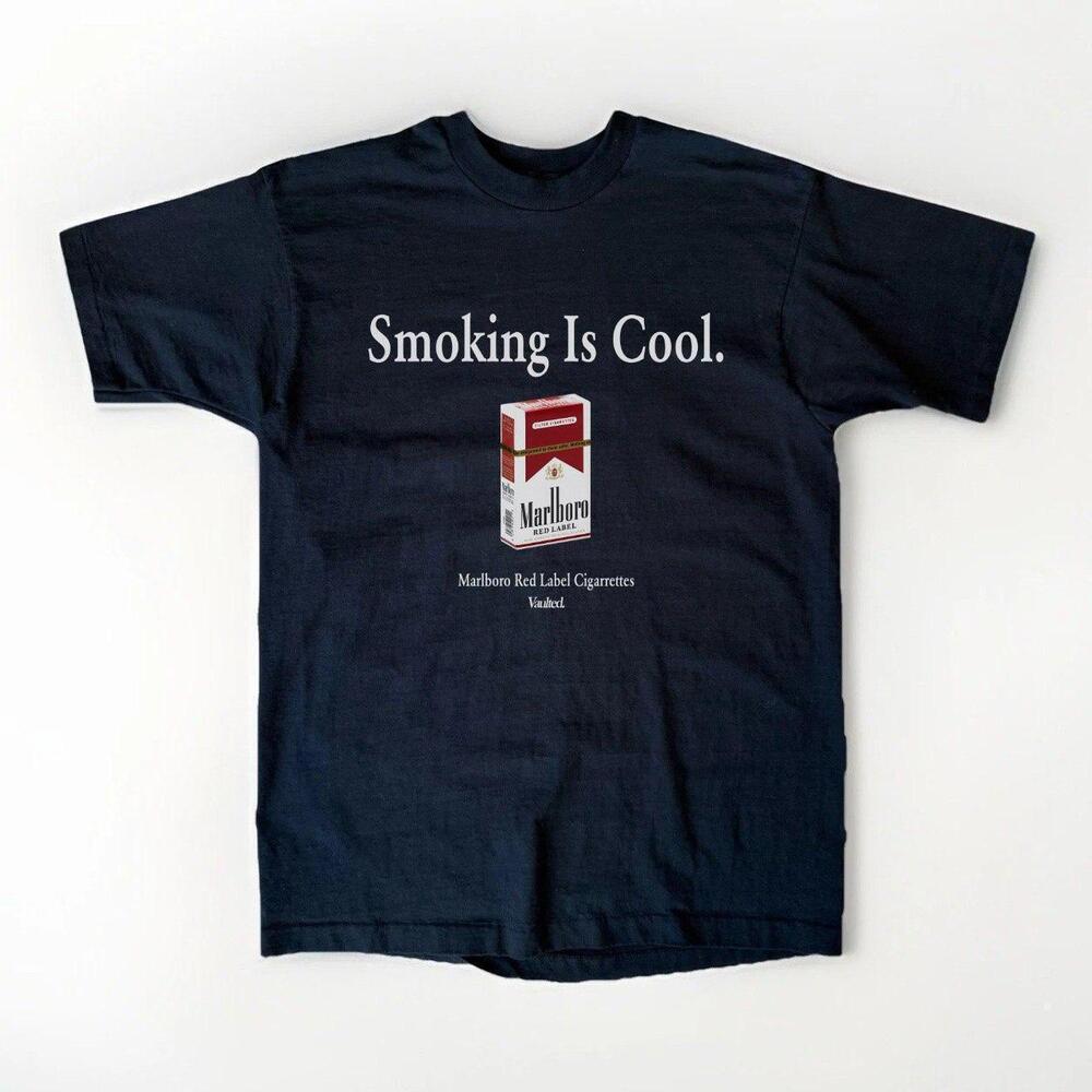 Smoking Is Cool Marlboro Red Label Cigarettes Vaulted Tshirt